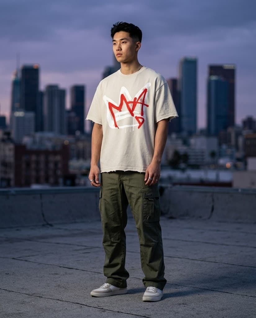 Crown Tagger Tee Off White