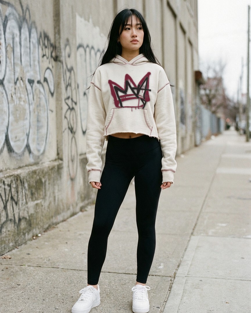 Women's Cropped Crown Hoodie